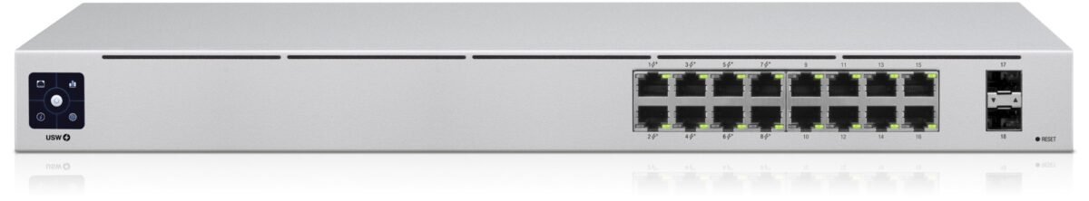 Ubiquiti UniFi 16-Port PoE Managed L2/L3 Gigabit Ethernet (10/100/1000) Power over Ethernet (PoE) 1U Silver - Image 5