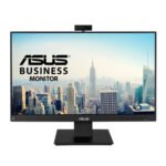 ASUS BE24EQK 23.8  Business Monitor with Webcam, 1080P Full HD IPS, Eye Care, DisplayPort HDMI, Frameless, Built-in Adjustable 2MP Webcam, Mic Array, Stereo speaker, Video Conference