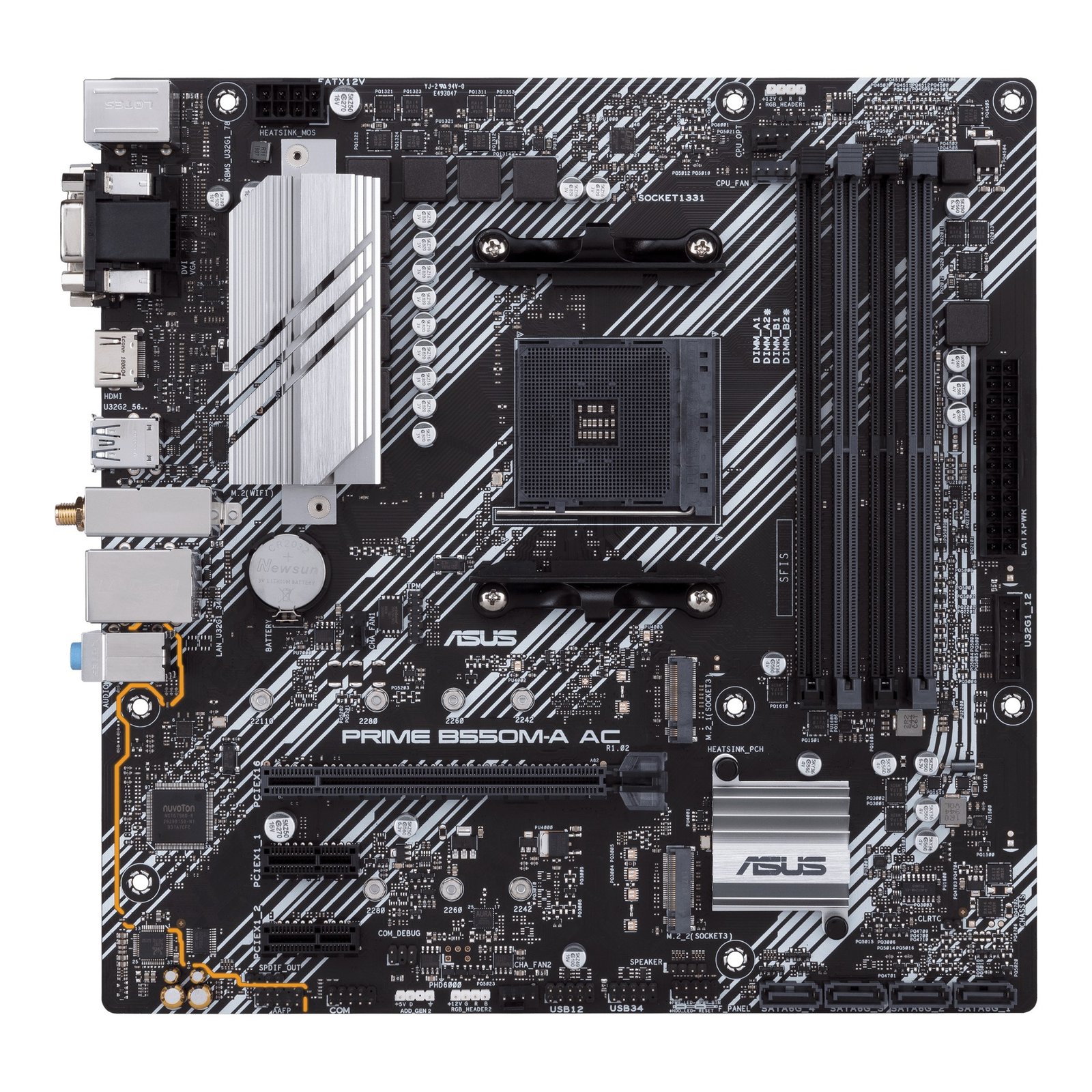 PRIME B550M-A AC ASUS PRIME B550M-A AC AMD B550 Socket AM4 micro ATX - Image 1