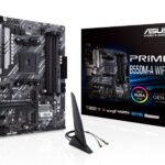 ASUS Prime B550M-A WiFi II AMD AM4 (3rd Gen Ryzen) Micro ATX motherboard (PCIe 4.0, WiFi 6, ECC memory, 1Gb LAN, HDMI 2.1/D-Sub, 4K@60HZ, Addressable Gen 2 RGB header and Aura Sync)