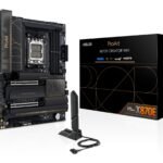 ASUS ProArt X870E-CREATOR WIFI AMD AM5 X870E ATX Motherboard PCIe 5.0 x16 slots with full support for next-gen GPUs, 16+2+2 power stages, DDR5, dual USB4, 10 Gb & 2.5 Gb LAN, WiFi 7, four M.2 slots