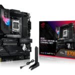 ASUS ROG STRIX X870E-E GAMING WIFI AMD AM5 X870 ATX motherboard 18+2+2 power stages, Dynamic OC Switcher, Core Flex, DDR5 AEMP, WiFi 7, 5x M.2, PCIe 5.0, Q-Release Slim, USB4, AI OCing & Networking