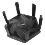 ASUS RT-AXE7800 TRI-BAND WIFI 6E (802.11AX) ROUTER, 6GHZ BAND, ASUS SAFE BROWSING, UPGRADED NETWORK SECURITY, INSTANT GUARD, BUILT-IN VPN FEATURES, FREE PARENTAL CONTROLS, 2.5G PORT, AIMESH SUPPORT