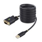StarTech.com 1P10FFC-USB-SERIAL serial cable Black 118.1" (3 m) USB Type-A DB-9