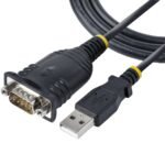 StarTech.com 1P3FP-USB-SERIAL cable gender changer DB-9 USB Type-A Black