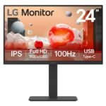 LG 24BA650 computer monitor 23.8" 1920 x 1080 pixels Full HD LED Black