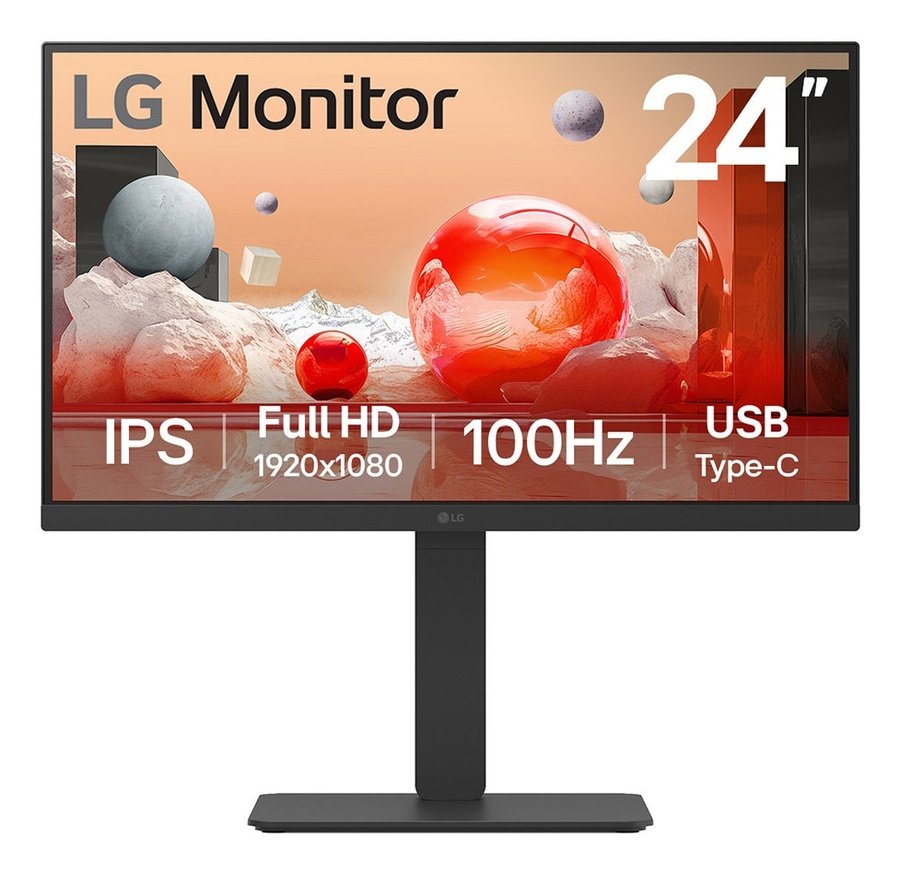 24BA650-B LG 24BA650 computer monitor 23.8" 1920 x 1080 pixels Full HD LED Black - Image 1