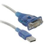 C2G Port Authority USB Serial DB9 Adapter Cable 18" serial cable Blue 18.1" (0.46 m) USB Type-A DB-9