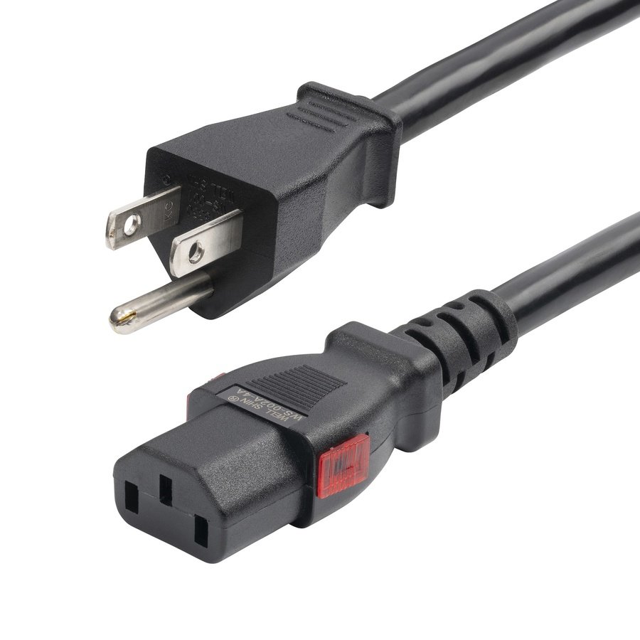27LC-4B00-POWER-CORD StarTech.com 27LC-4B00-POWER-CORD power cable Black 141.7" (3.6 m) NEMA 5-15P C13 coupler - Image 1