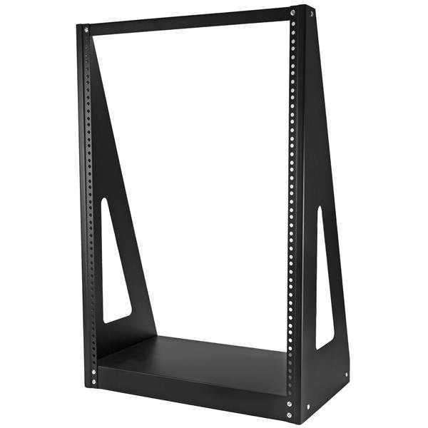 2POSTRACK16 StarTech.com 2POSTRACK16 rack cabinet 16U Freestanding rack Black - Image 1