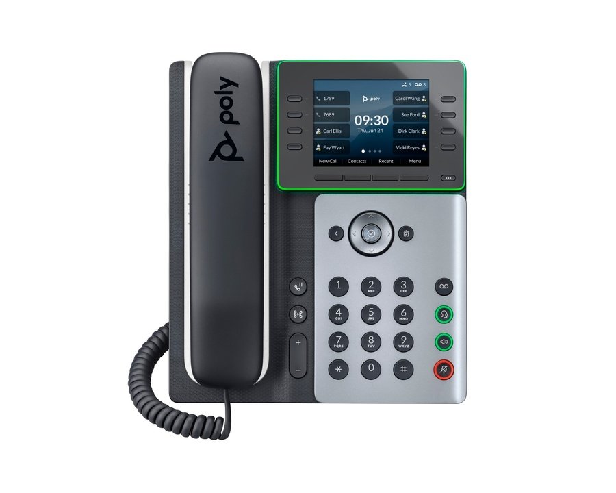 82M92AA HP Poly Edge E300 IP Phone and PoE-enabled - Image 1