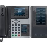 HP Poly Edge E400 IP Phone and PoE-enabled