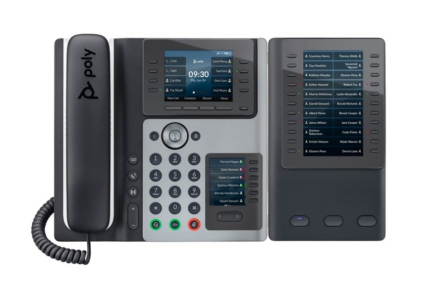82M93AA HP Poly Edge E400 IP Phone and PoE-enabled - Image 1