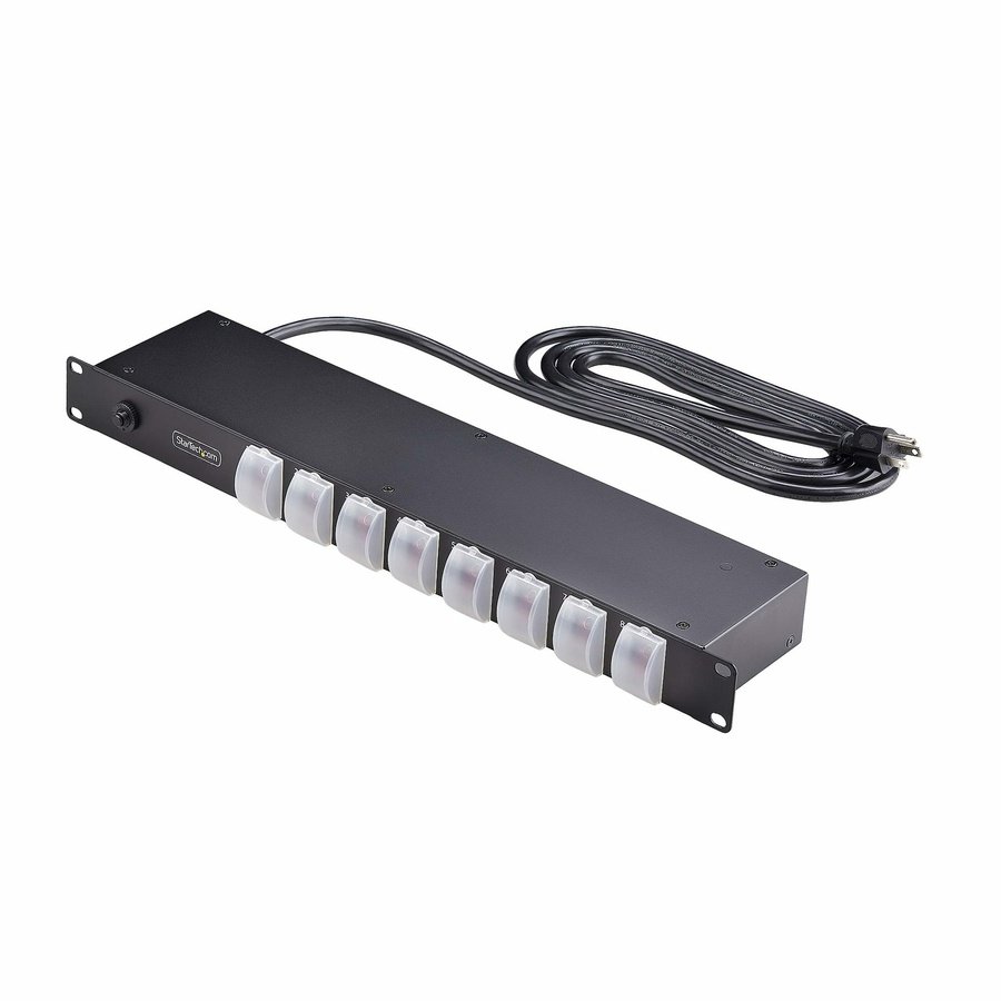 8NS8-RACK-MOUNT-PDU StarTech.com 8NS8-RACK-MOUNT-PDU power distribution unit (PDU) 8 AC outlet(s) 1U Black - Image 1
