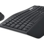 Logitech MK850 Performance keyboard Mouse included Office RF Wireless + Bluetooth French Black, White