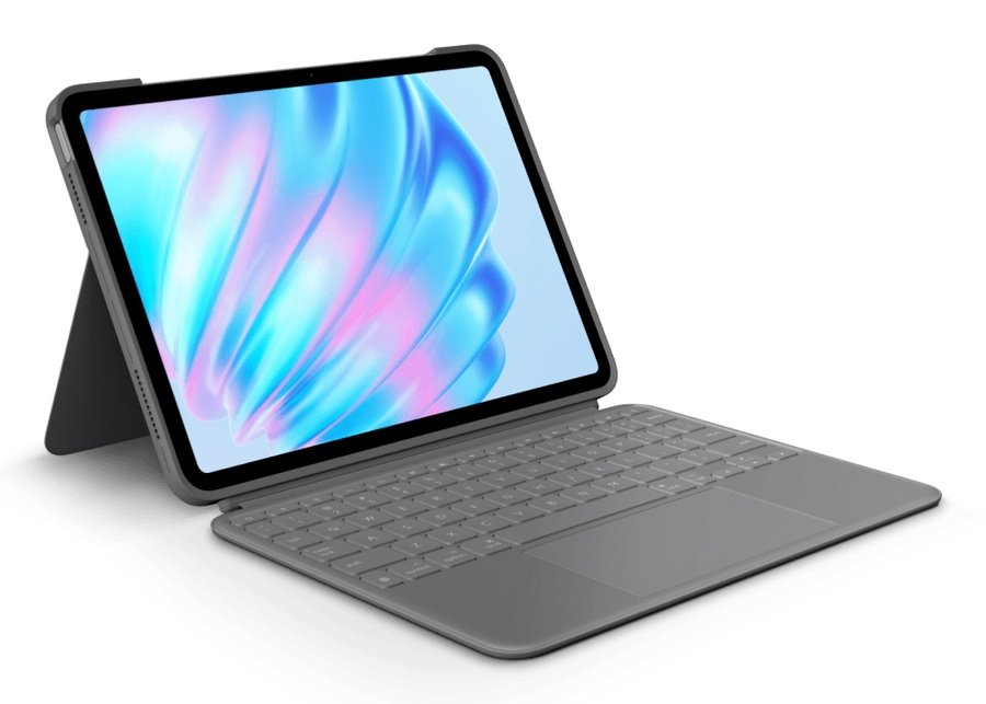 920-012626 Logitech Combo Touch for iPad Air 11-inch (M2 & M3), iPad Air (5th gen) QWERTY English Smart Connector Gray - Image 1
