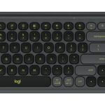 Logitech POP Icon Combo keyboard Mouse included Universal Bluetooth QWERTY English Granite, Green