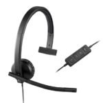 Logitech 981-000570 headphones/headset Wired Head-band Office/Call center Black
