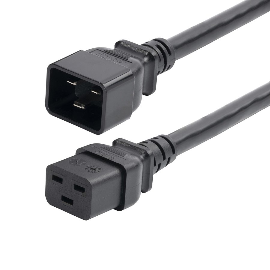 BA16-2200-POWER-CORD StarTech.com BA16-2200-POWER-CORD power cable Black 23.6" (0.6 m) C19 coupler C20 coupler - Image 1