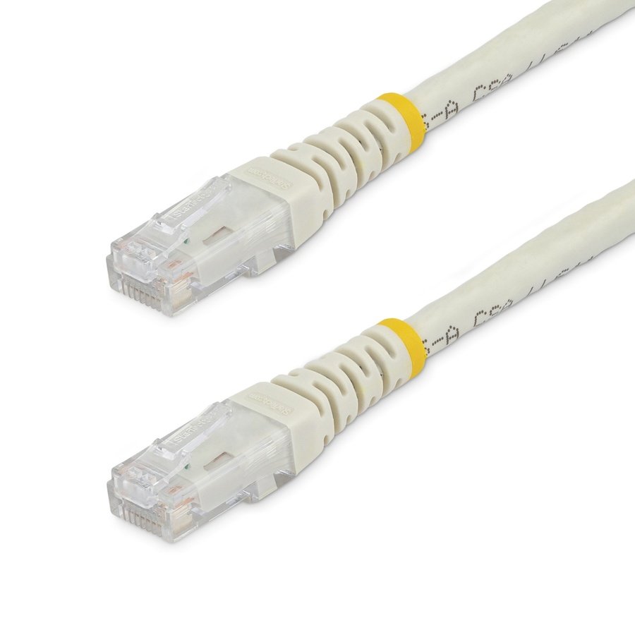 C6PATCH15WH StarTech.com C6PATCH15WH networking cable White 181.1" (4.6 m) Cat6 U/UTP (UTP) - Image 1