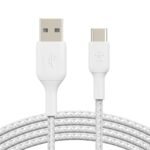 Belkin CAB002BT1MWH USB cable 39.4" (1 m) USB A USB C White