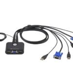 ATEN CS22U KVM switch Black
