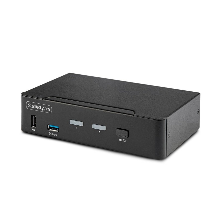 D86A2-2-PORT-8K-KVM StarTech.com D86A2-2-PORT-8K-KVM KVM switch Black - Image 1