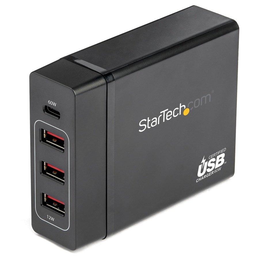 DCH1C3A StarTech.com DCH1C3A mobile device charger Universal Black AC Indoor - Image 1