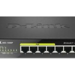 D-Link DGS-1008P network switch Unmanaged Gigabit Ethernet (10/100/1000) Power over Ethernet (PoE) Black