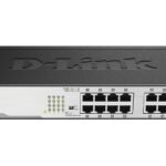 D-Link DGS-1016D network switch Unmanaged Gigabit Ethernet (10/100/1000) 1U Black, Silver