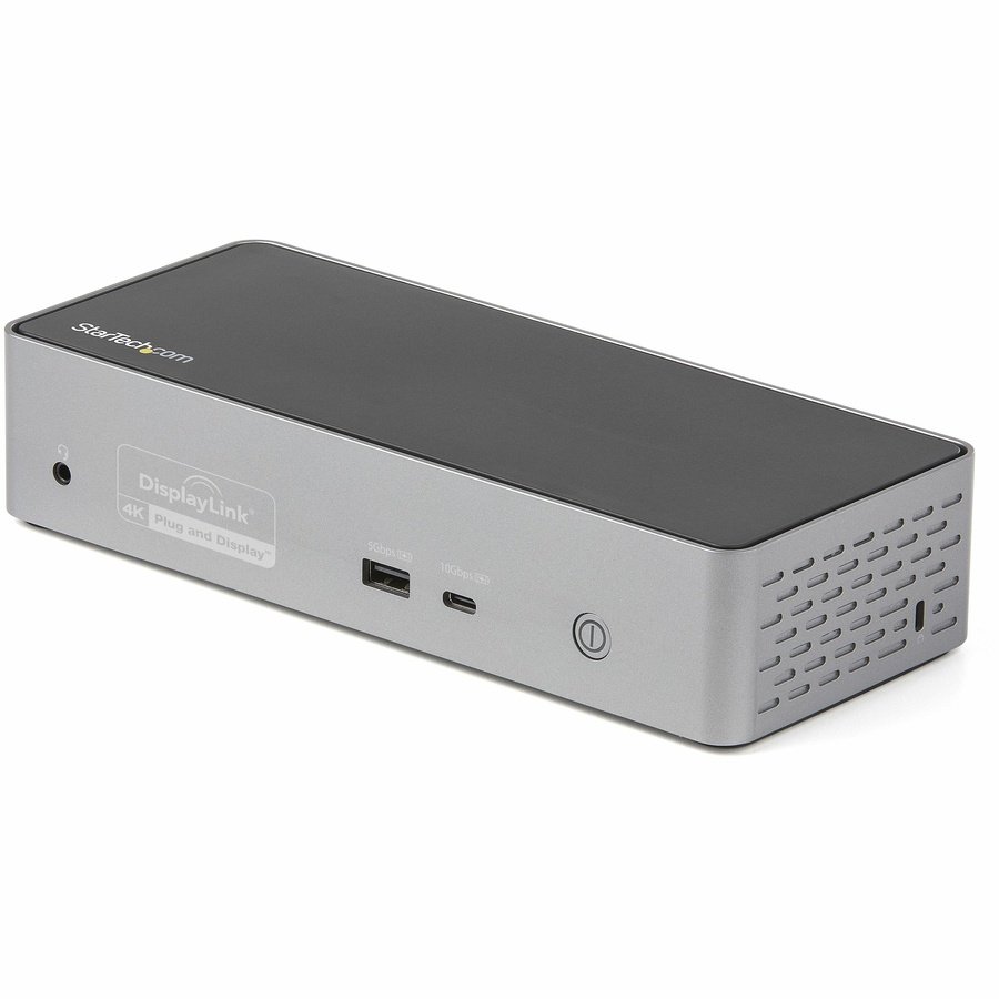 DK31C4DPPD StarTech.com DK31C4DPPD laptop dock/port replicator Wired USB 3.2 Gen 2 (3.1 Gen 2) Type-C Black, Gray - Image 1