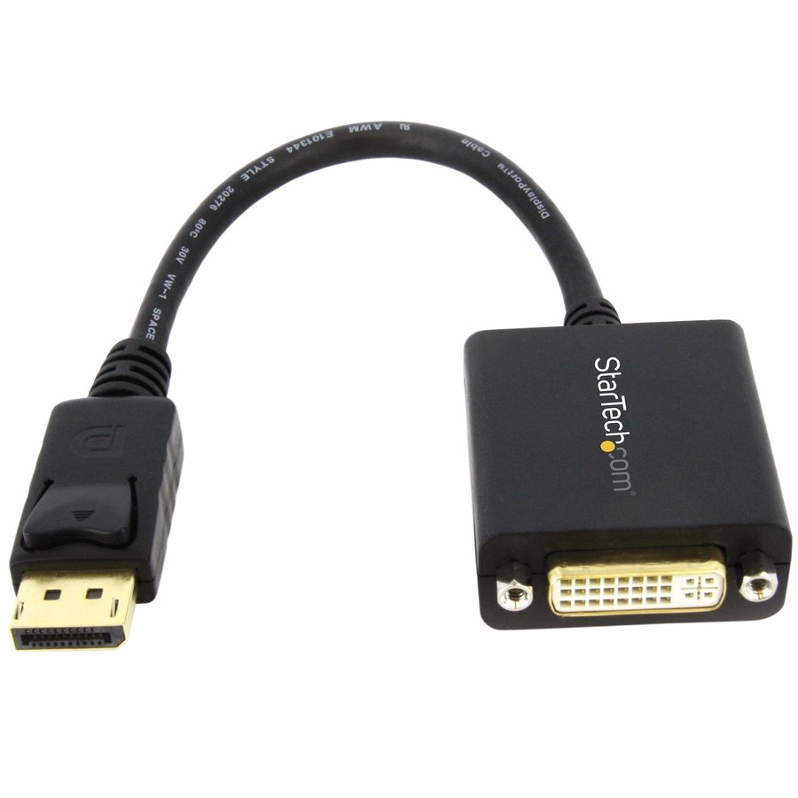 DP2DVI2 StarTech.com DP2DVI2 video cable adapter 5.98" (0.152 m) DisplayPort DVI-I Black - Image 1
