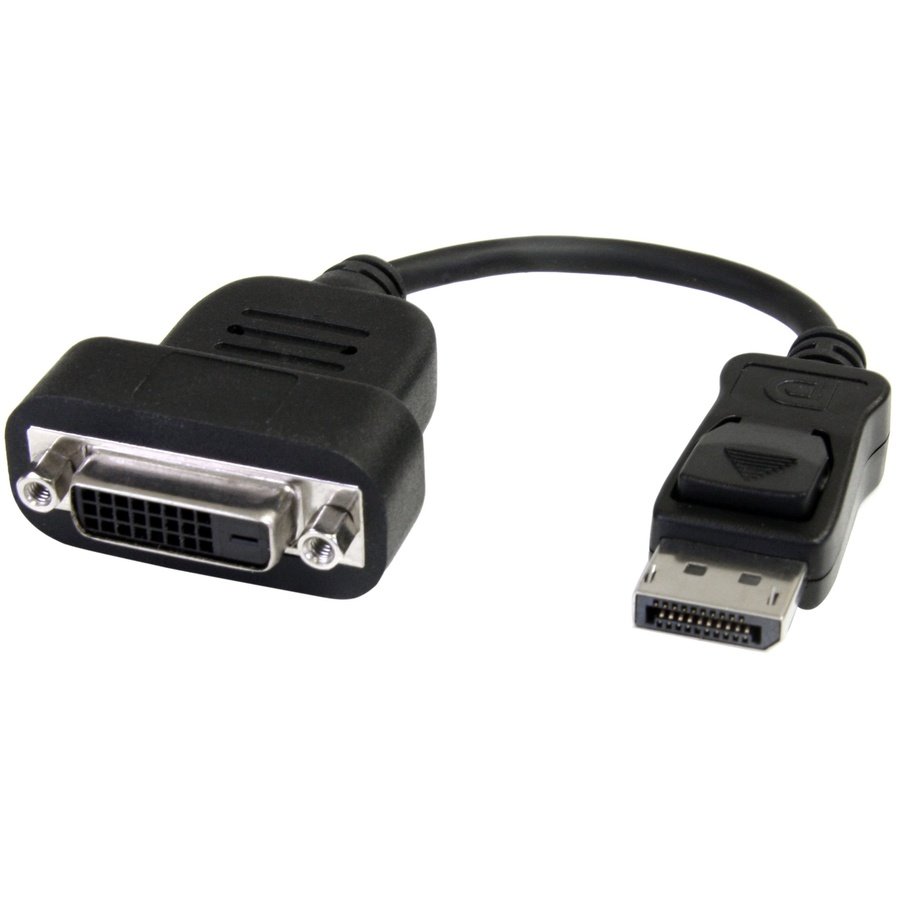DP2DVIS StarTech.com DP2DVIS video cable adapter 7.87" (0.2 m) DisplayPort DVI-D Black - Image 1