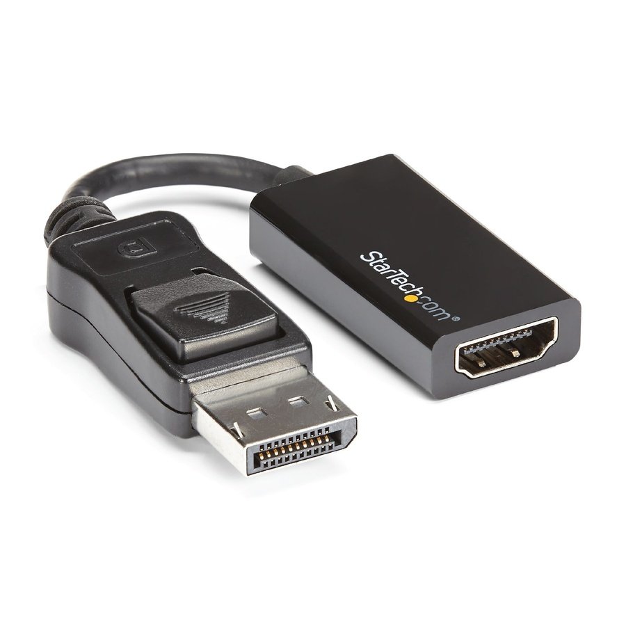 DP2HD4K60S StarTech.com DP2HD4K60S video cable adapter 8.46" (0.215 m) DisplayPort HDMI Black - Image 1
