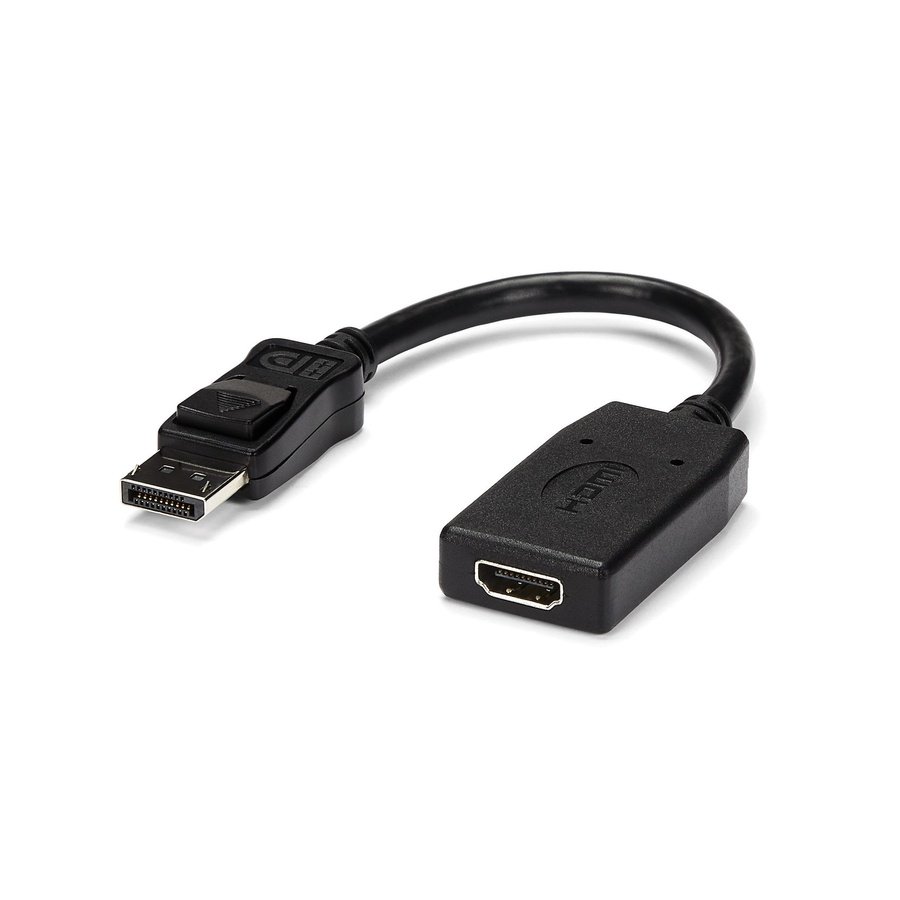 DP2HDMI StarTech.com DP2HDMI video cable adapter 9.45" (0.24 m) HDMI Type A (Standard) DisplayPort Black - Image 1