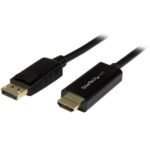 StarTech.com DP2HDMM2MB video cable adapter 78.7" (2 m) HDMI Type A (Standard) DisplayPort Black