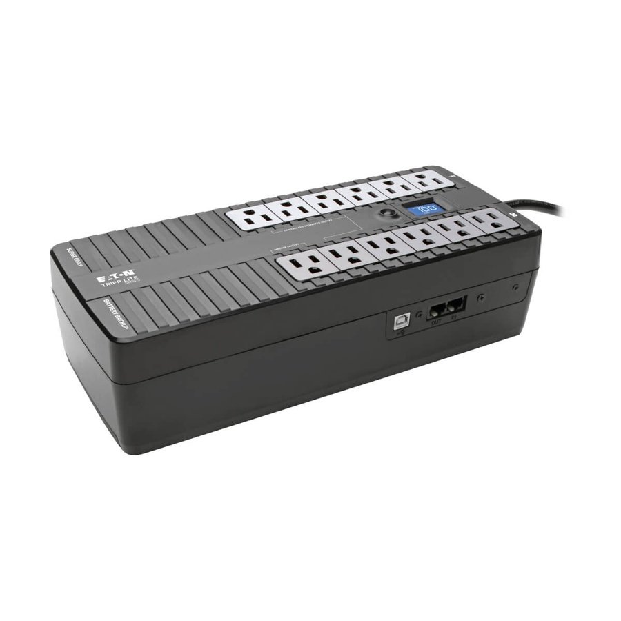 ECO850LCD Tripp Lite ECO850LCD uninterruptible power supply (UPS) Standby (Offline) 0.85 kVA 425 W 12 AC outlet(s) - Image 1