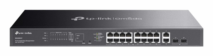 ES220GMP TP-Link Omada ES220GMP network switch Managed L2 Gigabit Ethernet (10/100/1000) Power over Ethernet (PoE) Black - Image 1
