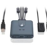 iogear GCS32HU KVM switch Black