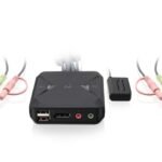 iogear GCS52DP KVM switch Black