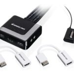 iogear GCS62HDPKIT KVM switch Black,Grey