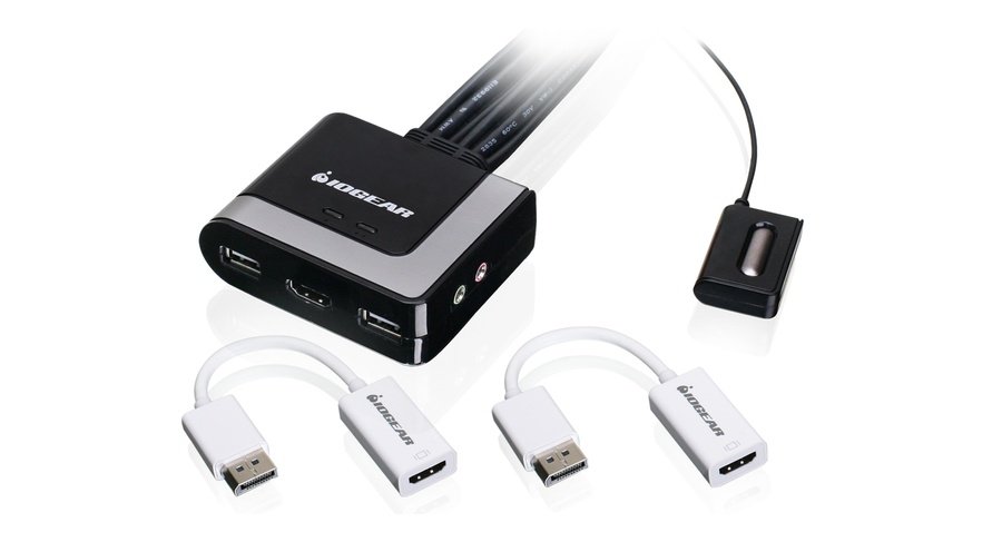 GCS62HDPKIT iogear GCS62HDPKIT KVM switch Black,Grey - Image 1