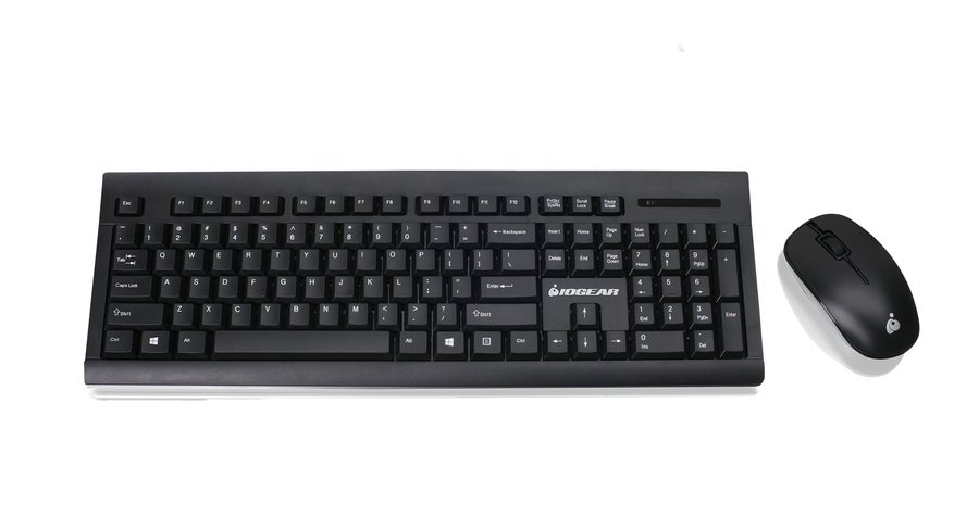 GKM552RB iogear GKM552RB keyboard Mouse included Office RF Wireless Black - Image 1