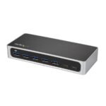 StarTech.com HB30C5A2CSC interface hub USB 3.2 Gen 1 (3.1 Gen 1) Type-B 5000 Mbit/s Black, Silver