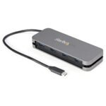 StarTech.com HB30CM4AB interface hub USB 3.2 Gen 1 (3.1 Gen 1) Type-C 5000 Mbit/s Black, Gray