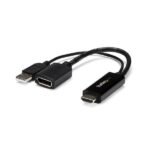 StarTech.com HD2DP video cable adapter Black