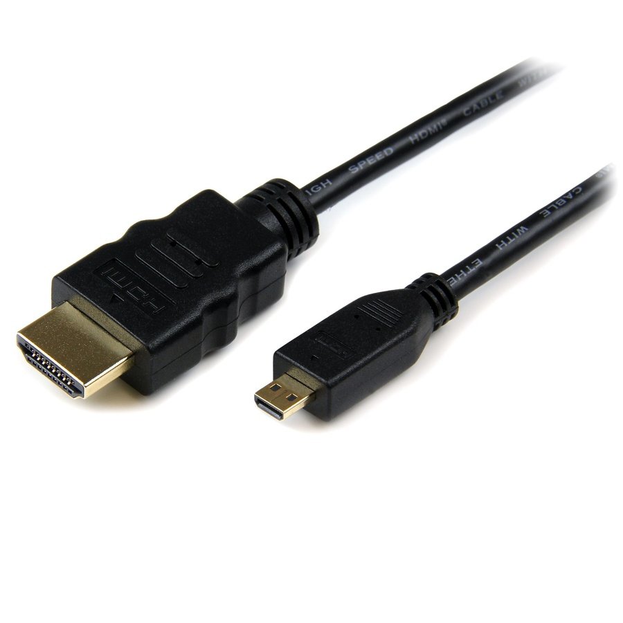 HDMIADMM6 StarTech.com HDMIADMM6 HDMI cable 70.9" (1.8 m) HDMI Type A (Standard) HDMI Type D (Micro) Black - Image 1