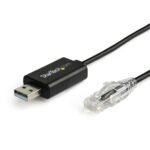 StarTech.com ICUSBROLLOVR cable gender changer RJ-45 USB 2.0 Type-A Black