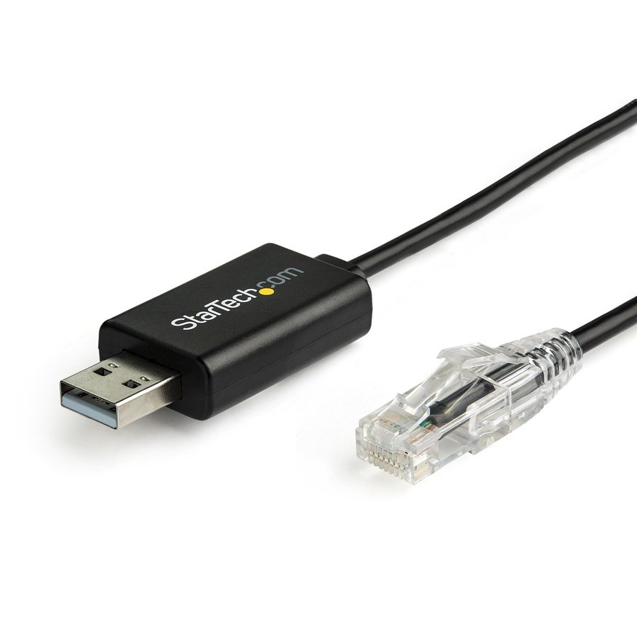 ICUSBROLLOVR StarTech.com ICUSBROLLOVR cable gender changer RJ-45 USB 2.0 Type-A Black - Image 1