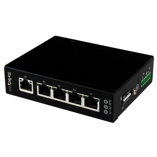 IES51000 StarTech.com IES51000 network switch Unmanaged Gigabit Ethernet (10/100/1000) Black - Image 1